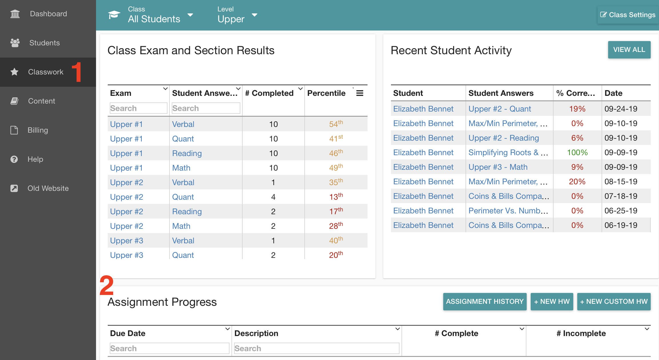 Editing & Deleting Classwork – Test Innovators