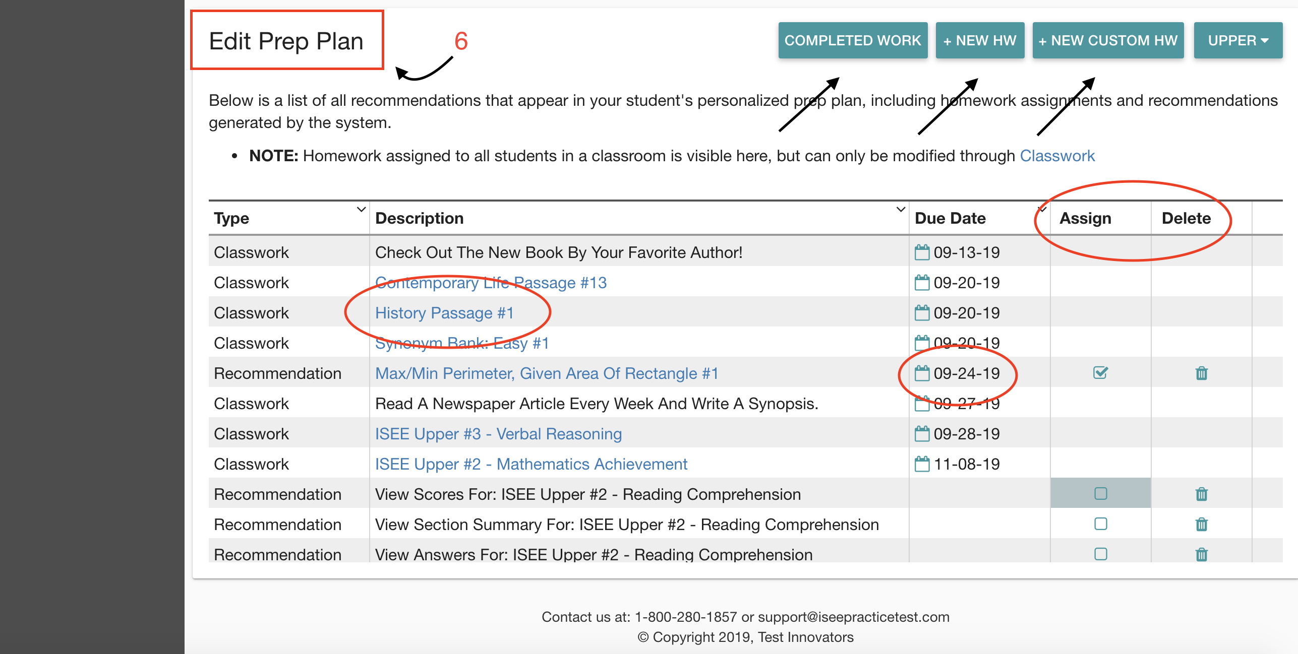 Students Tab Overview Test Innovators